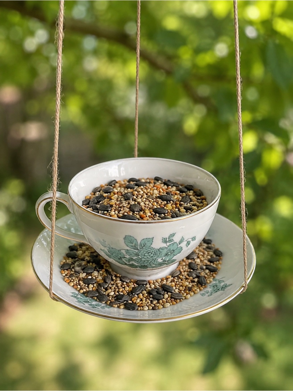 HOMEMADE - Teacup Bird Feeder